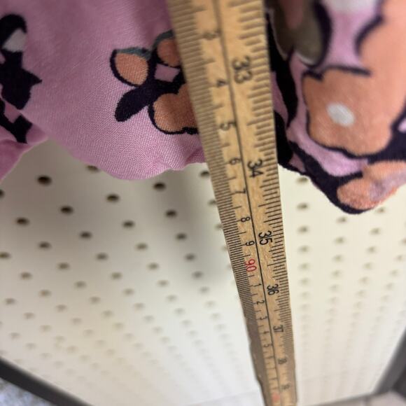 Kinga Csilla Lennon Liberty Babydoll Mini Dress Pink L — Boho Romantic - Picture 7 of 7